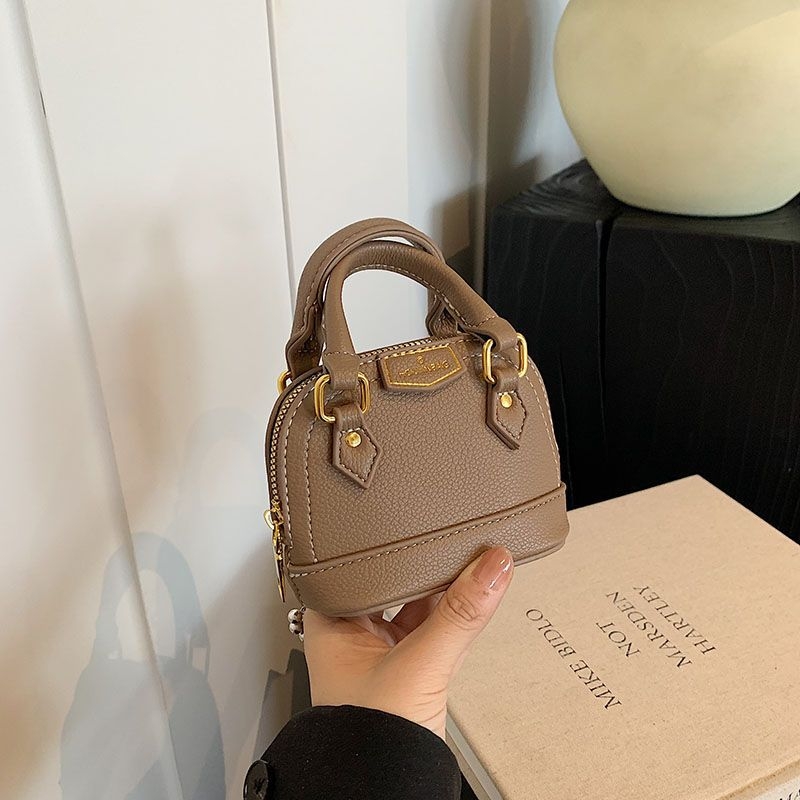 Mini torba s dizajnom školjke, moderna i visoke kvalitete, PU koža, s remenom za rameno ili crossbody, za svakodnevnu upotrebu