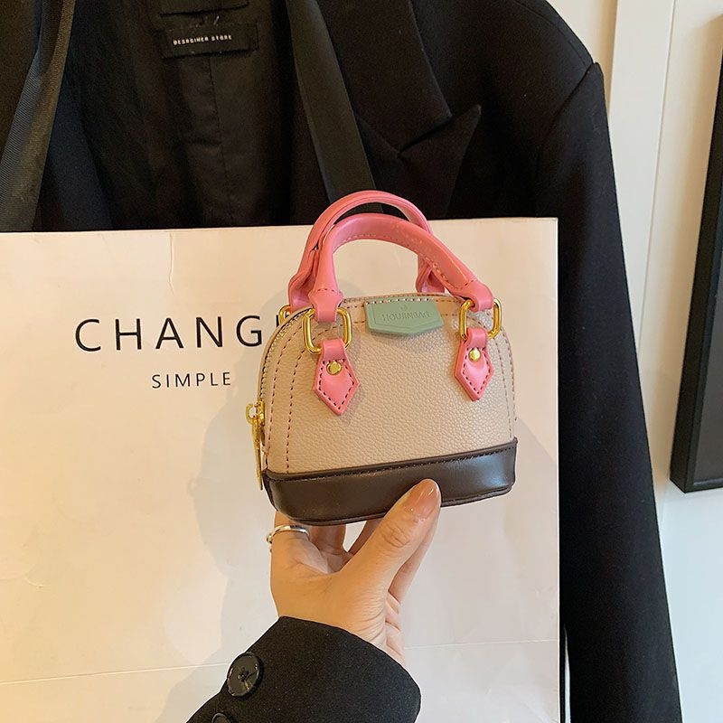 Mini torba s dizajnom školjke, moderna i visoke kvalitete, PU koža, s remenom za rameno ili crossbody, za svakodnevnu upotrebu