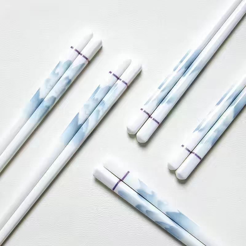 Bețișoare ceramice Jingdezhen, rezistente la umezeală și mucegai, antibacteriale, netoxice, pot fi sterilizate la temperaturi înalte, ușor de curățat, în cutie cadou premium