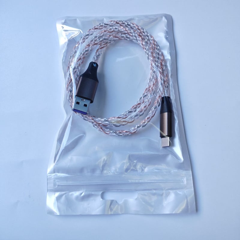 Καλώδιο δεδομένων USB‑C με PD γρήγορη φόρτιση 6A, RGB φωτισμό, με τριπλό συνδετήρα