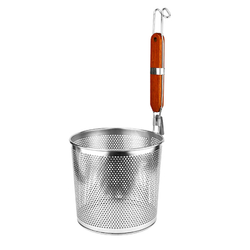 Coș de paste din oțel inoxidabil cu filtru – sită de bucătărie pentru fierbere și scurgere paste și legume