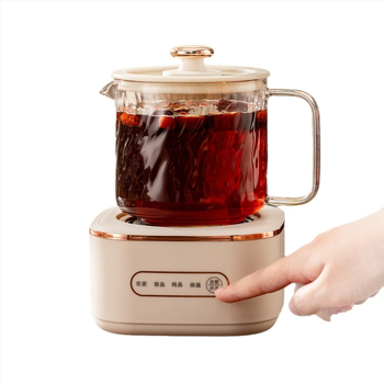 Ceainic pentru sănătate cu două arzătoare — ceainic multifuncțional cu control al temperaturii, compact pentru birou
