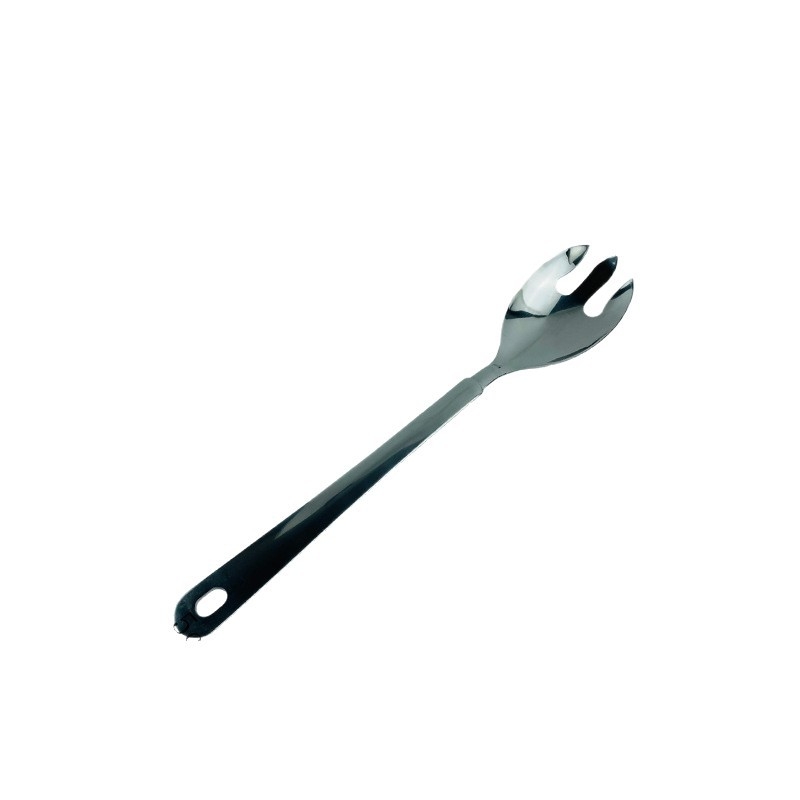 Set din oțel inoxidabil pentru servire salată: lingură de servire, furculiță de salată, furculiță de servire, strecurătoare de servire
