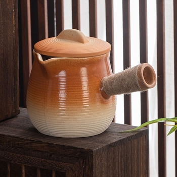 Set ceainic ceramic pentru ceai cu lapte, capacitate mare, pentru plită