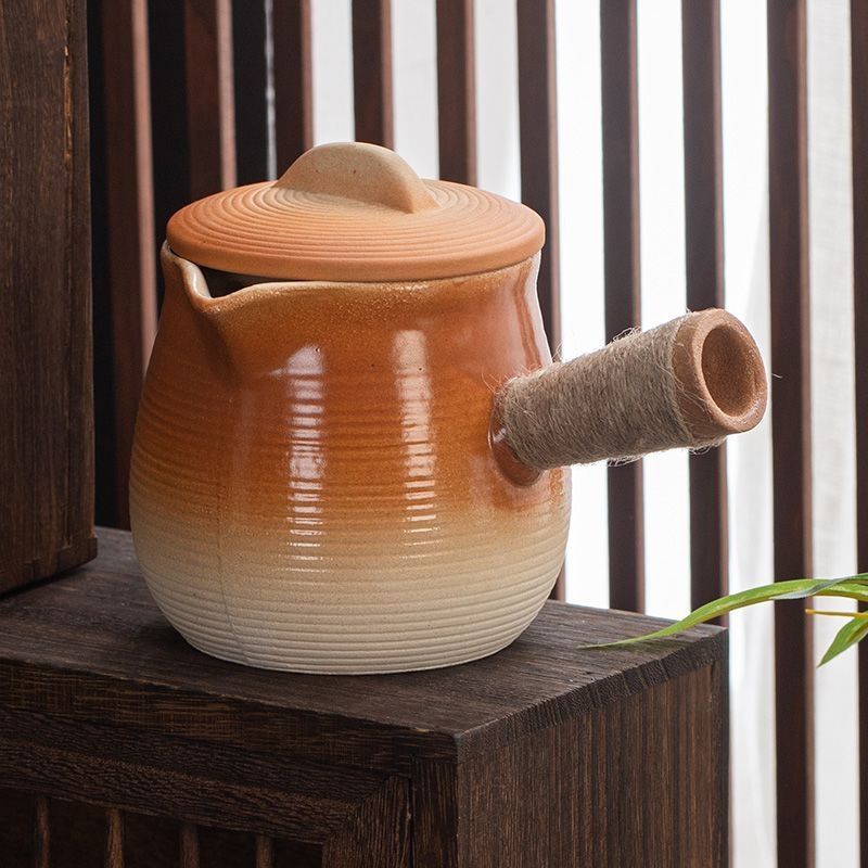 Set ceainic ceramic pentru ceai cu lapte, capacitate mare, pentru plită