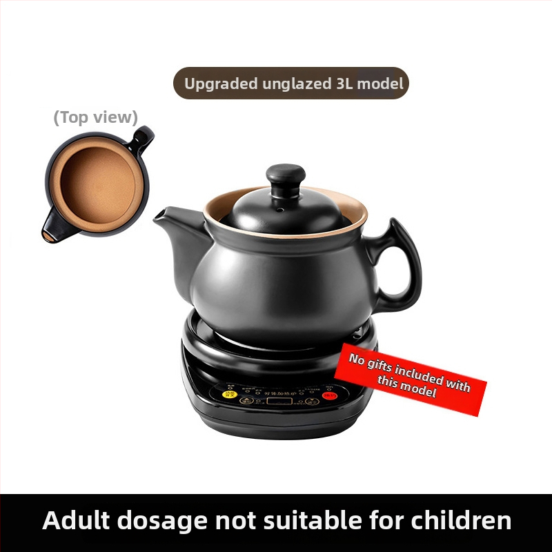 Oală electrică automată pentru decoctarea medicinei chineze, vas ceramic pentru decoct, 2–6 litri, 500 W
