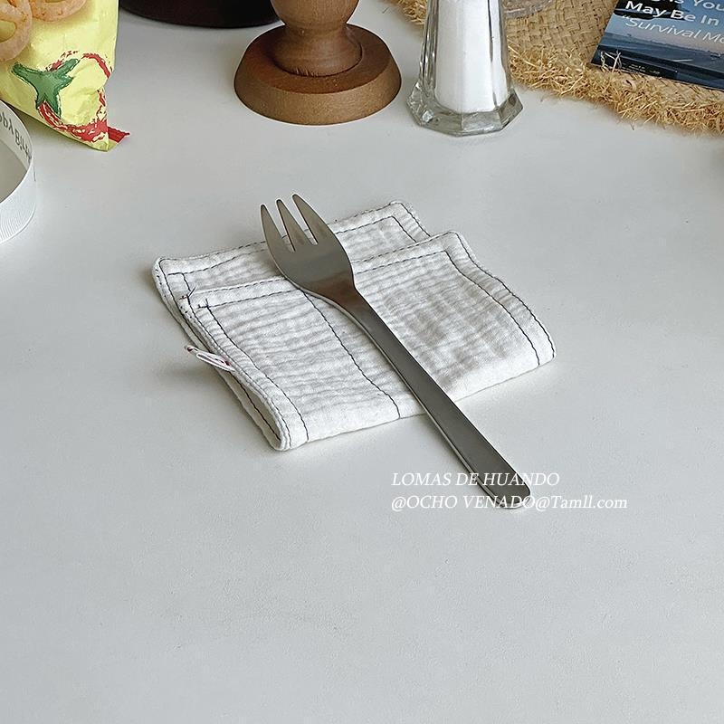 SET tacâmuri din oțel inoxidabil 304, finisaj mat, stil INS: cuțit, furculiță, linguri, lingură de cafea, lingură de desert, lingură de fructe și furculiță de tort