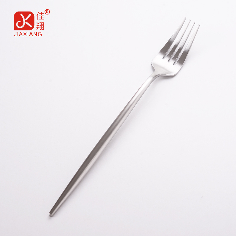 Set de tacâmuri din oțel inoxidabil, construcție monobloc, stil occidental: cuțit, furculiță, lingură, cuțit pentru friptură, furculiță de salată, lingură de salată
