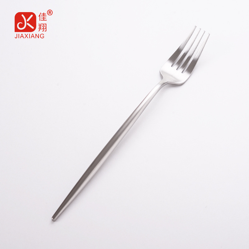 Set de tacâmuri din oțel inoxidabil, construcție monobloc, stil occidental: cuțit, furculiță, lingură, cuțit pentru friptură, furculiță de salată, lingură de salată