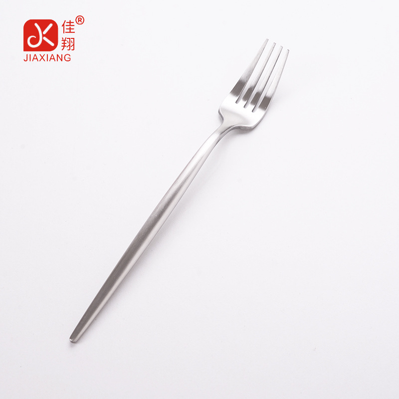 Set de tacâmuri din oțel inoxidabil, construcție monobloc, stil occidental: cuțit, furculiță, lingură, cuțit pentru friptură, furculiță de salată, lingură de salată