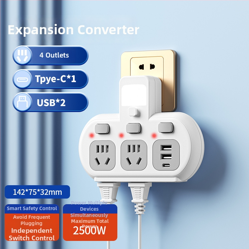 Pametni produžni blok s USB priključcima i LED indikatorom
