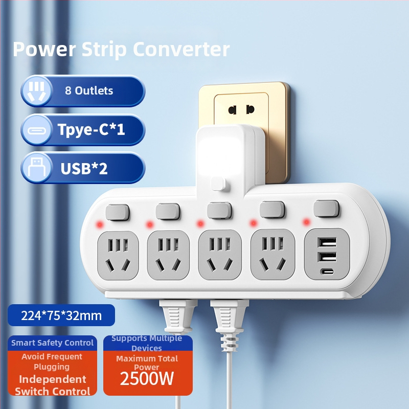 Pametni produžni blok s USB priključcima i LED indikatorom