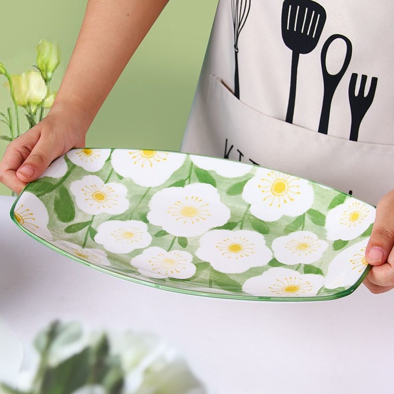 Set de farfurii și boluri din porțelan, stil nordic minimalist