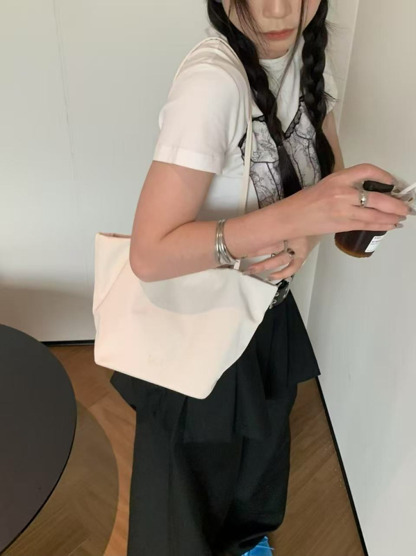 Korejski stil platnena Tote torba, elegantan Oxford materijal, jednostavna torba za rameni, torba majka-kćerka, bucket torba