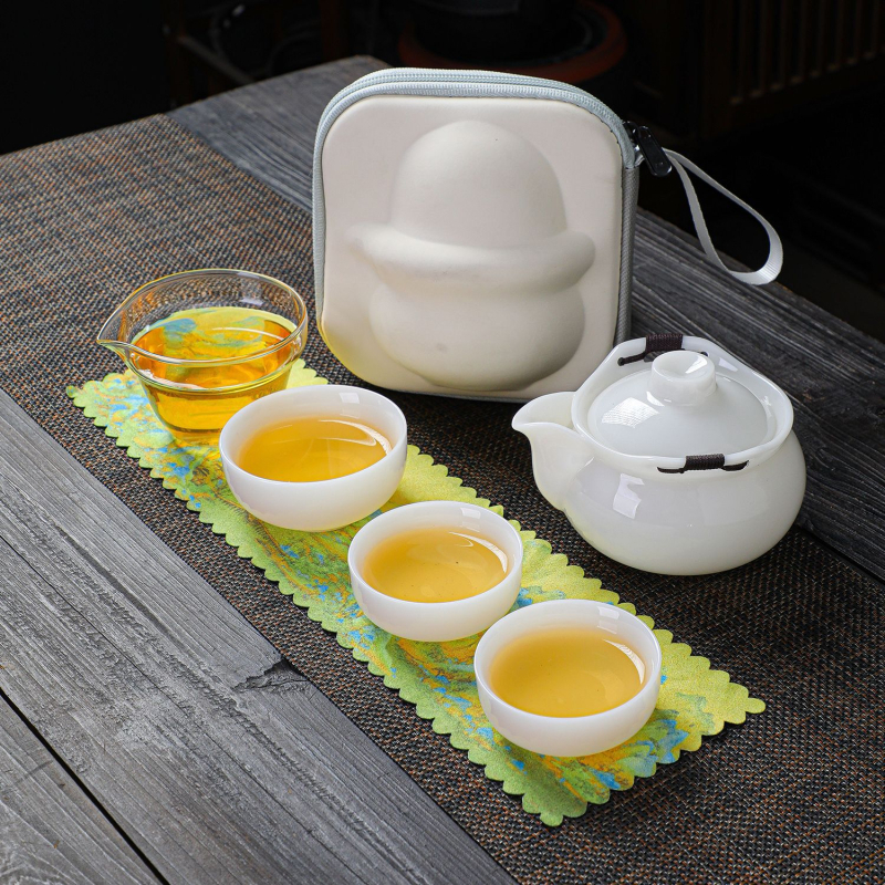 Set Jade Ruyi ceainic – Gongfu ceai ceramic pentru uz casnic, în cutie cadou