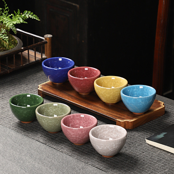 Ceașcă de ceai cu glazură crăpată de gheață, ceașcă mare din ceramică pentru uz casnic, glazură Tianmu, ceașcă maestru Jianzhan, ceai Five Elements Kung Fu
