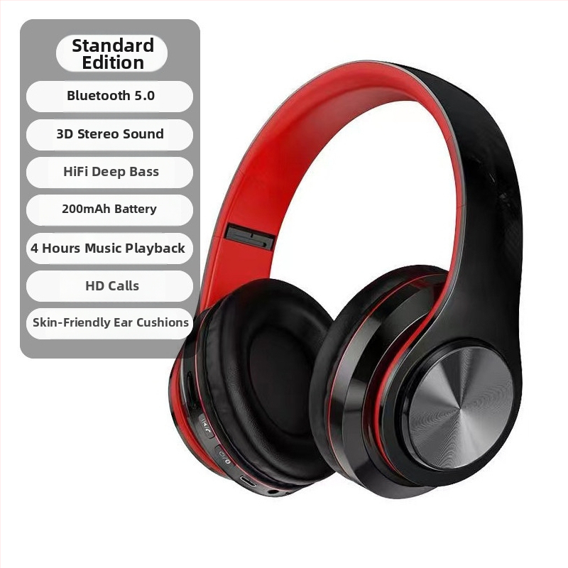 Bluetooth bezdrôtové slúchadlá s LED osvetlením, potlačenie šumu, na beh a šport