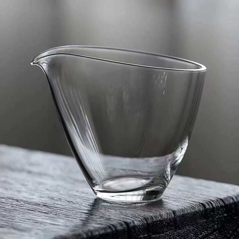 Căniță de împărțire a ceaiului în formă de picătură, din sticlă borosilicată în stil japonez, divizor pentru ceai, sticlă rezistentă la căldură, fără mâner