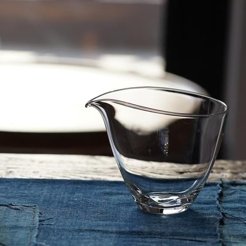 Căniță de împărțire a ceaiului în formă de picătură, din sticlă borosilicată în stil japonez, divizor pentru ceai, sticlă rezistentă la căldură, fără mâner