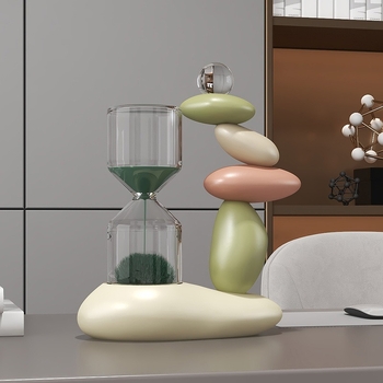 Clepsidră magnetică pentru relaxarea stresului – decor modern pentru birou și sufragerie, potrivit pentru comodă TV și dulap pentru vinuri, cadou