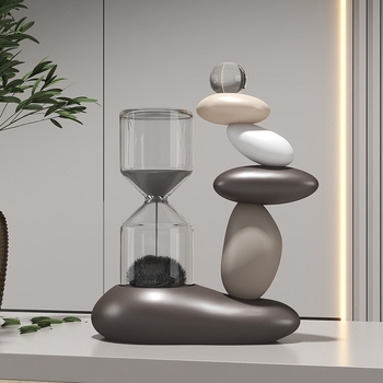 Clepsidră magnetică pentru relaxarea stresului – decor modern pentru birou și sufragerie, potrivit pentru comodă TV și dulap pentru vinuri, cadou