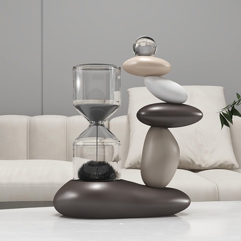 Clepsidră magnetică pentru relaxarea stresului – decor modern pentru birou și sufragerie, potrivit pentru comodă TV și dulap pentru vinuri, cadou