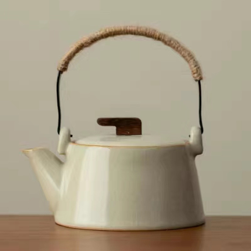 Filtru de ceai ceramic Ruyao bej – filtru de înaltă calitate pentru frunze de ceai și separarea apei