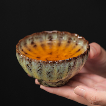 Ceașă de ceai ceramică cu glazură Tianmu, stil Jianzhan, pentru degustare de ceai, ceașcă individuală