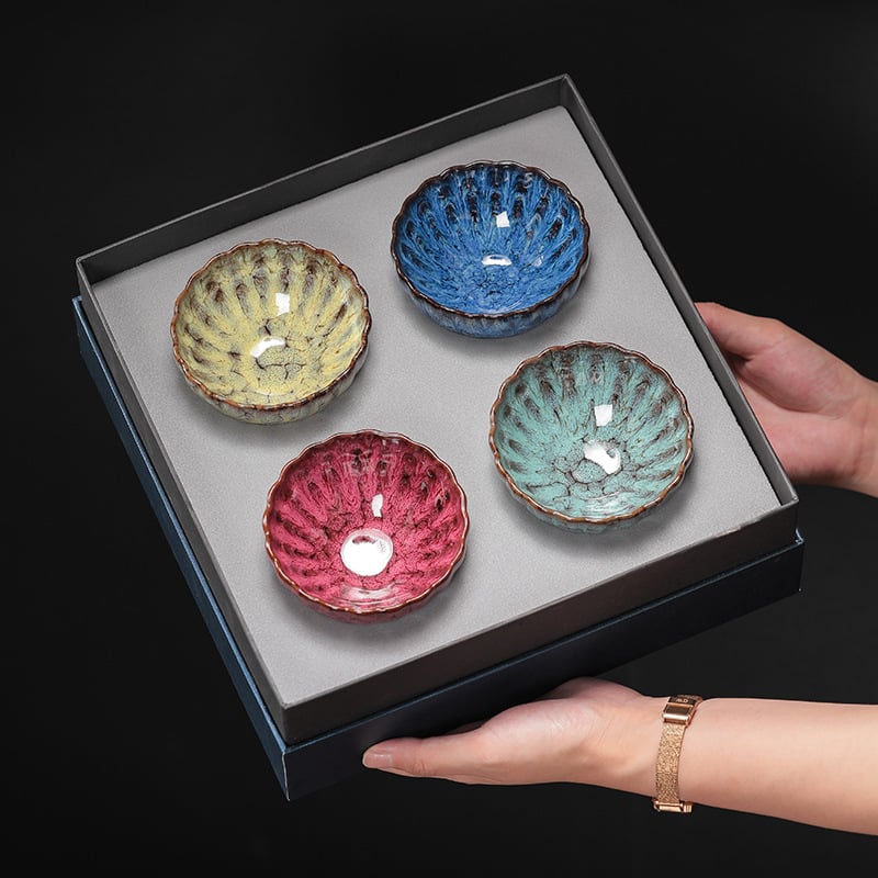 Ceașă de ceai ceramică cu glazură Tianmu, stil Jianzhan, pentru degustare de ceai, ceașcă individuală