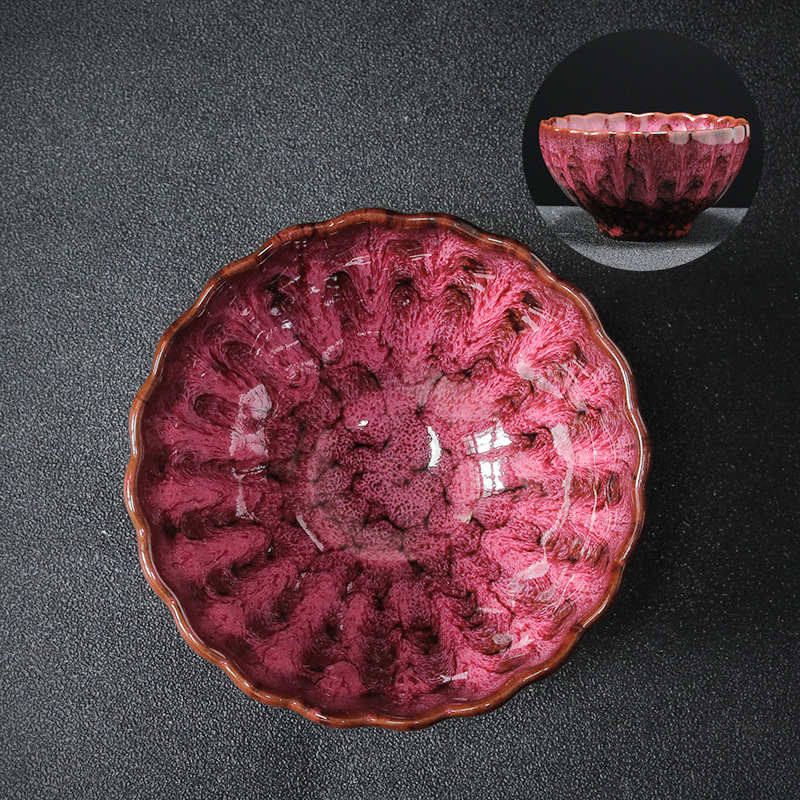 Ceașă de ceai ceramică cu glazură Tianmu, stil Jianzhan, pentru degustare de ceai, ceașcă individuală