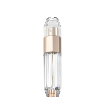 5 ml-es mini hordozható parfüm-újratöltő üveg, alsó töltéssel, pumpás spray