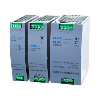 Chint ZTP захранване с превключване, монтаж върху DIN релса, AC-DC, 12V/24V, 36W/48W