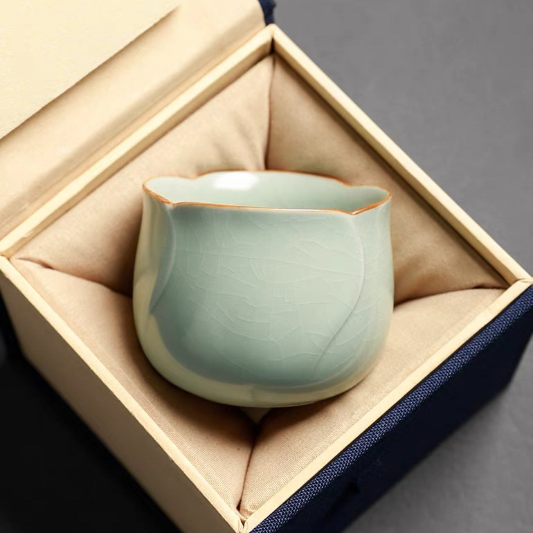 Ceșcă de ceai din porțelan Ru Kiln, roz, elegantă și de înaltă calitate, design roz, cană pentru cuplu