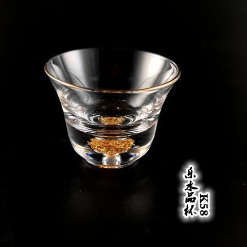 ceașă de ceai japoneză din sticlă ciocnită, cu decor auriu, mică, rezistentă la temperaturi înalte, ceai Kung Fu, accesorii pentru casă