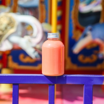500ml PET μπουκάλι μιας χρήσης με καπάκι για τσάι με γάλα, χαριτωμένο μπουκάλι ποτών για παραλαβή