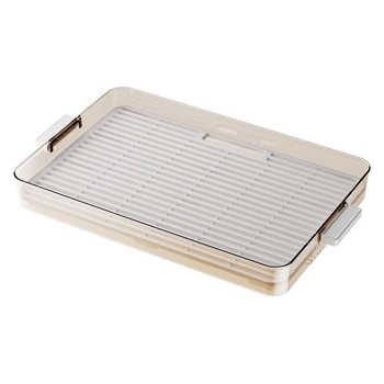 Tavă de ceai din plastic, dreptunghiulară, stil retro ușor luxos, organizator pentru living cu suport de drenaj