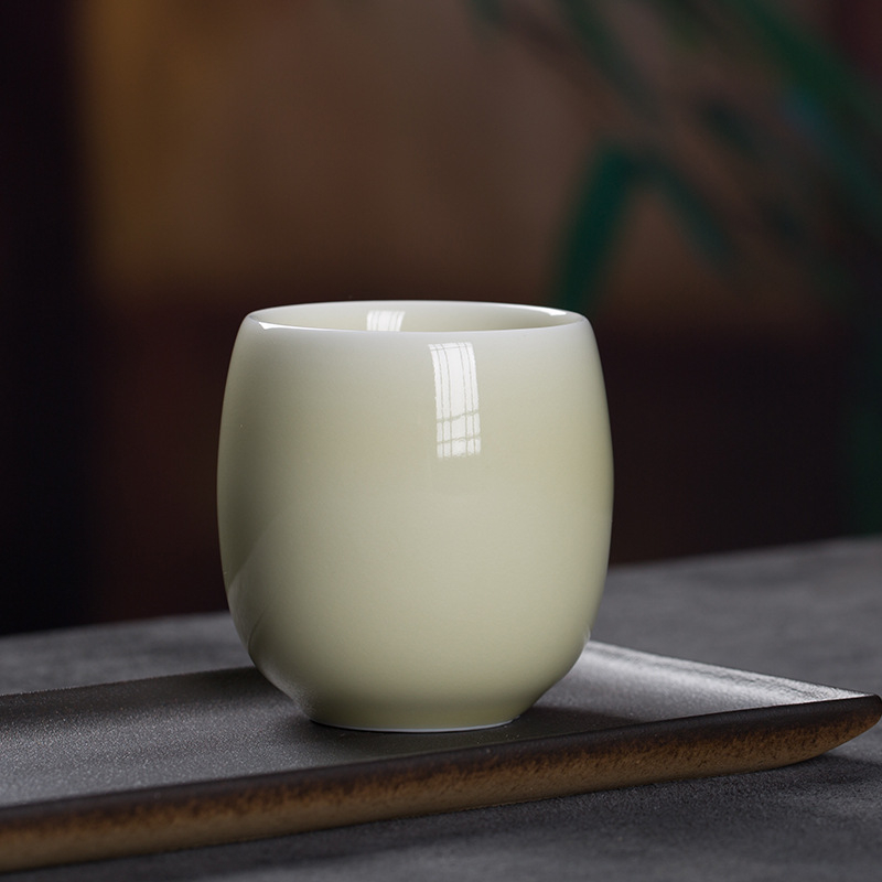 Cană ceramică Gongfu mare, ceașcă unică pentru ceai, cadou de ceai cu glazură Celadon