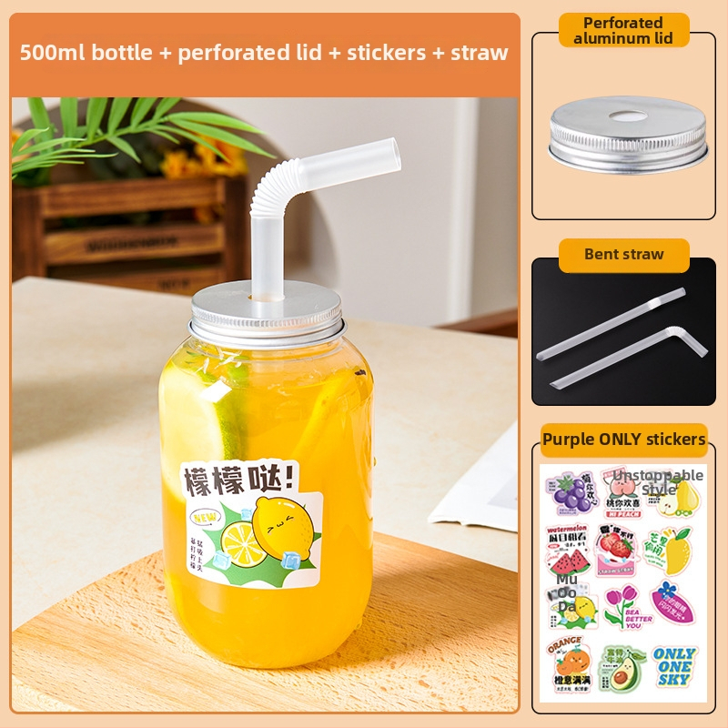 Pahar plastic de unică folosință pentru ceai cu lapte, cu capac, stil modern, pentru sucuri și băuturi reci, capacitate sub 100 ml