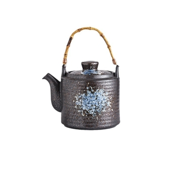 Ceainic ceramic în stil chinezesc, capacitate mare, cu mâner basculant — set Kung Fu de ceai cu ceainice mari și mici