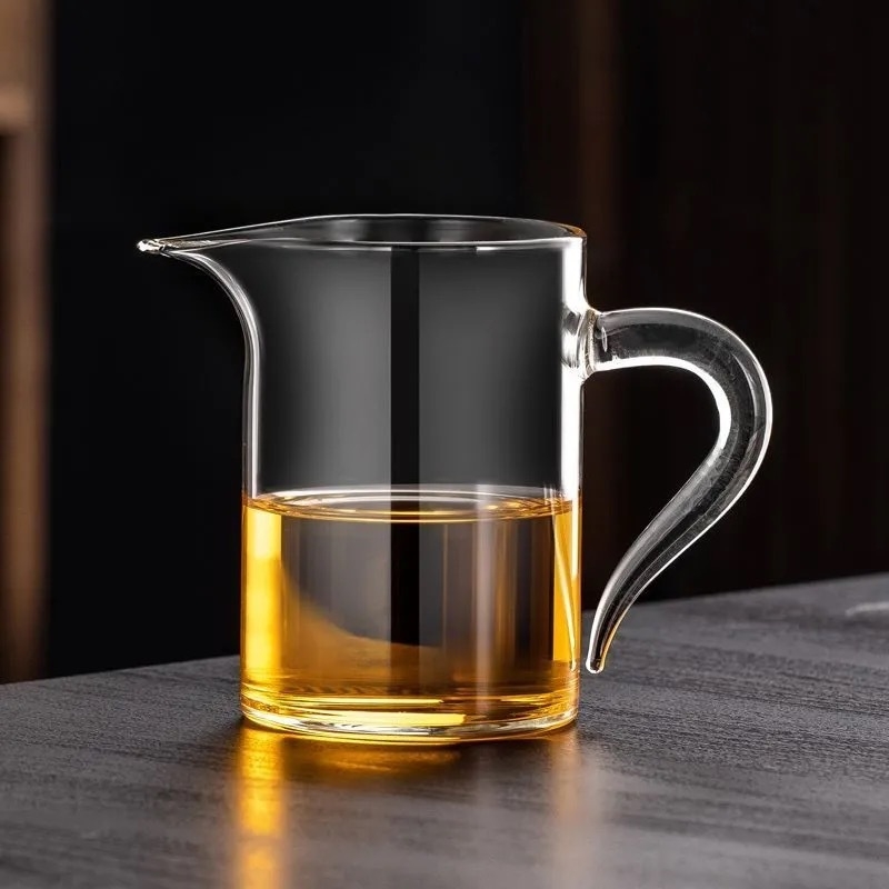 Ceainic din sticlă cu separare apă-ceai, filtru pentru ceai negru, set de ceai pentru birou