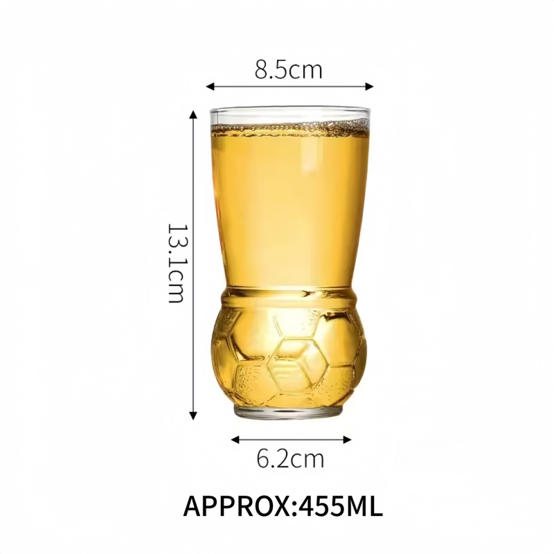 Pahar de bere din sticlă, 301–400 ml, design minimalist modern, bere craft, imprimare logo disponibil
