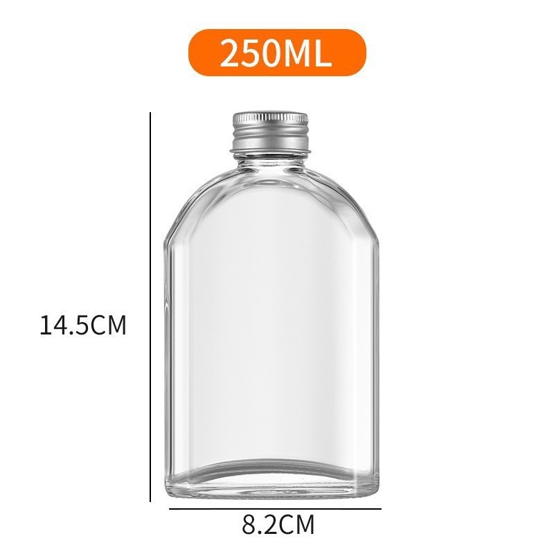 Staklena boca za voćno vino, prozirna boca za hladno infuzirani čaj, kreativna boca za ledeno vino, boca za milk tea i sok, veleprodajno pakiranje za domaće napitke