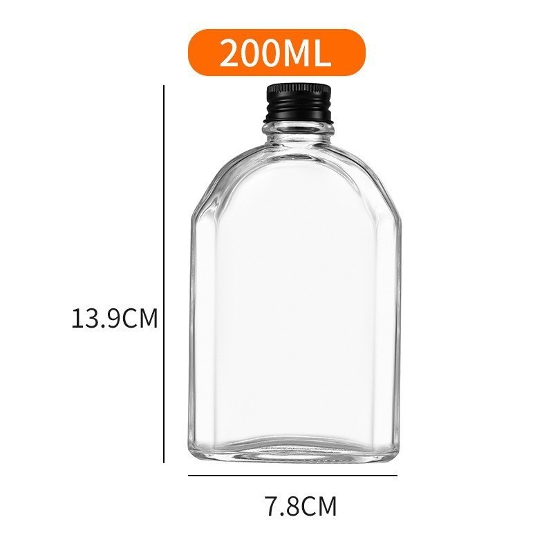 Staklena boca za voćno vino, prozirna boca za hladno infuzirani čaj, kreativna boca za ledeno vino, boca za milk tea i sok, veleprodajno pakiranje za domaće napitke