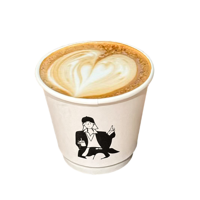 Ceșcuță de cafea din hârtie, cu pereți îngroșați pentru izolație, anti scurgere, ambalaj pentru take-away, imprimare logo personalizat