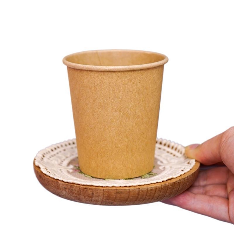 Pahar de unică folosință din hârtie kraft, mare, grosime extra, 201-300 ml, izolat, pentru ceai și lapte, uz casnic și comercial
