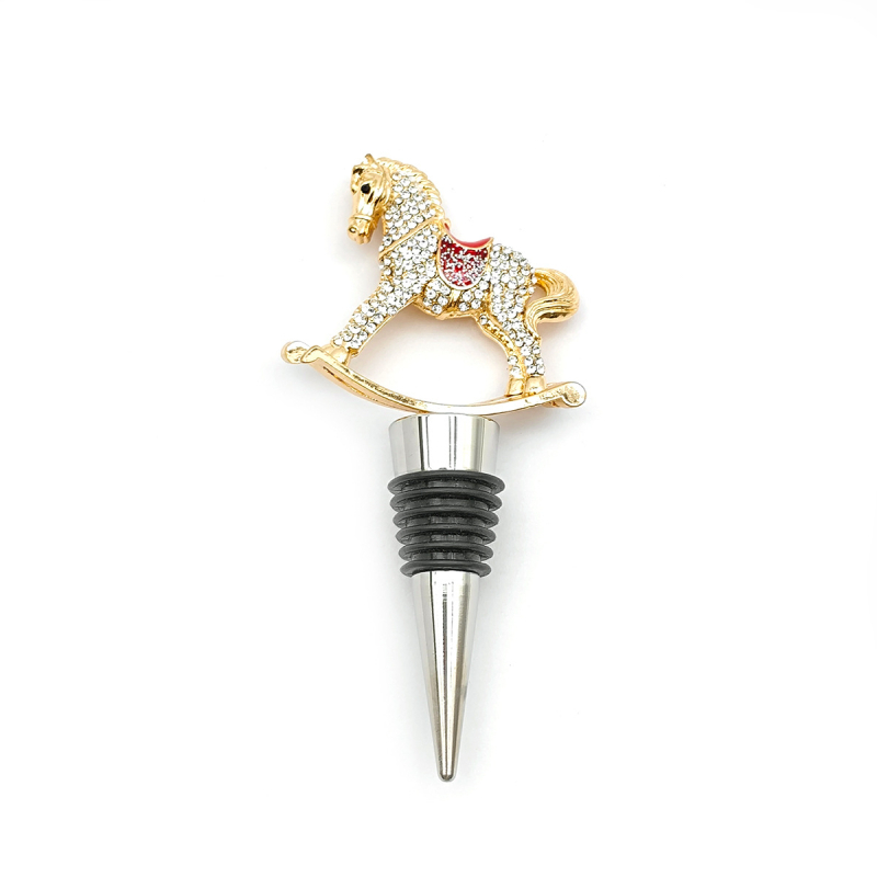 Stopper de vin cu funda în formă de fluture și pasăre cu diamant, din oțel inoxidabil 304, cutie cadou