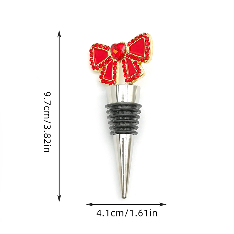 Stopper de vin cu funda în formă de fluture și pasăre cu diamant, din oțel inoxidabil 304, cutie cadou