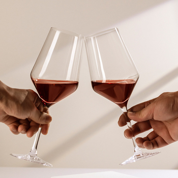 Set de pahare din cristal pentru vin roșu, cu decantator, lux în stil zodiacal
