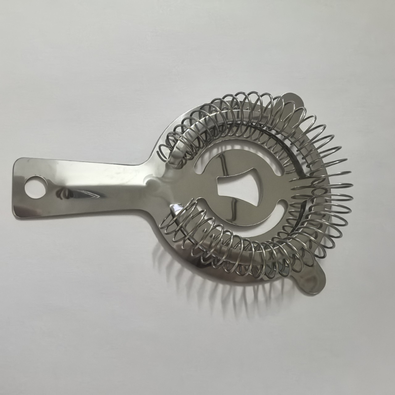 Strainer de cocktail din oțel inoxidabil cu plasă de filtrare pentru gheață, accesorii de bar, filtrare cocktail și whisky