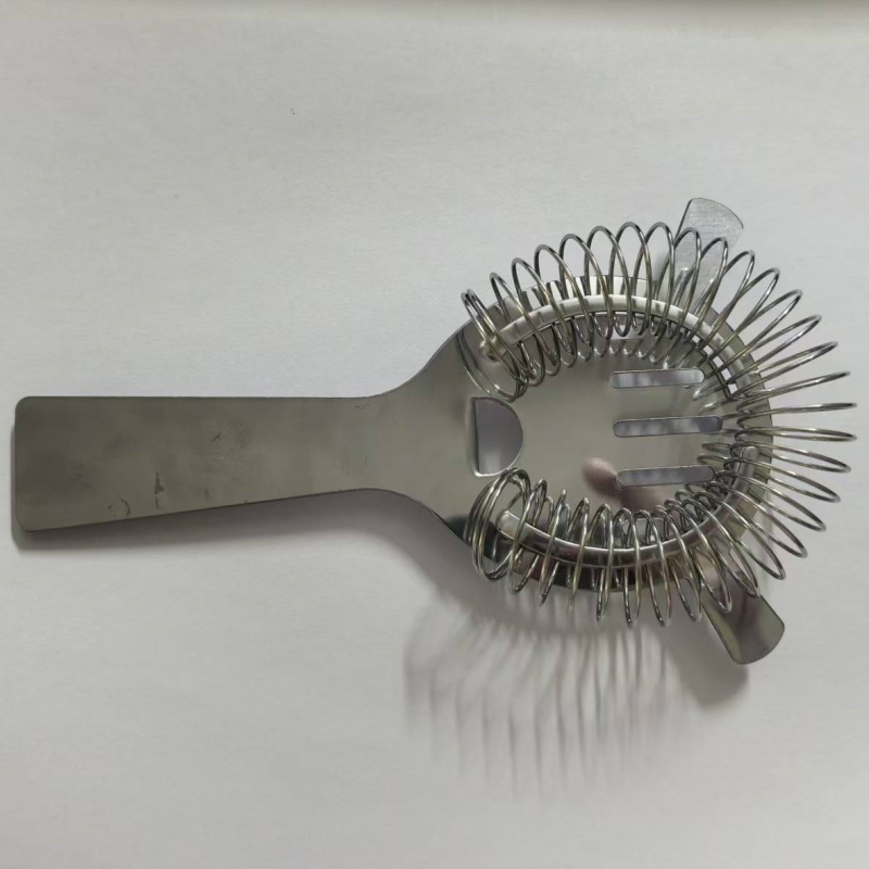 Strainer de cocktail din oțel inoxidabil cu plasă de filtrare pentru gheață, accesorii de bar, filtrare cocktail și whisky